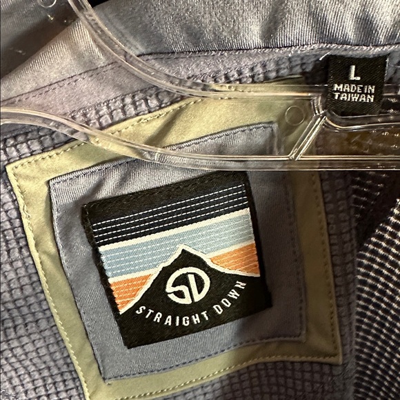 Straight Down Golf Whistling Straights Blue Waffle Quarter Zip Men’s size Large - Picture 3 of 6